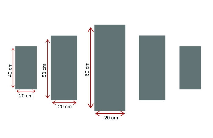 Wallity Pintura decorativa de MDF 5 piezas Multicolor 5PMX-038 Wallity Pintura decorativa de MDF 5 piezas Multicolor 5PMX-038